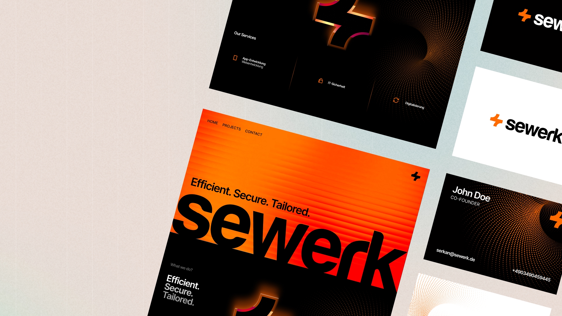 Sewerk brand identity and website presentation